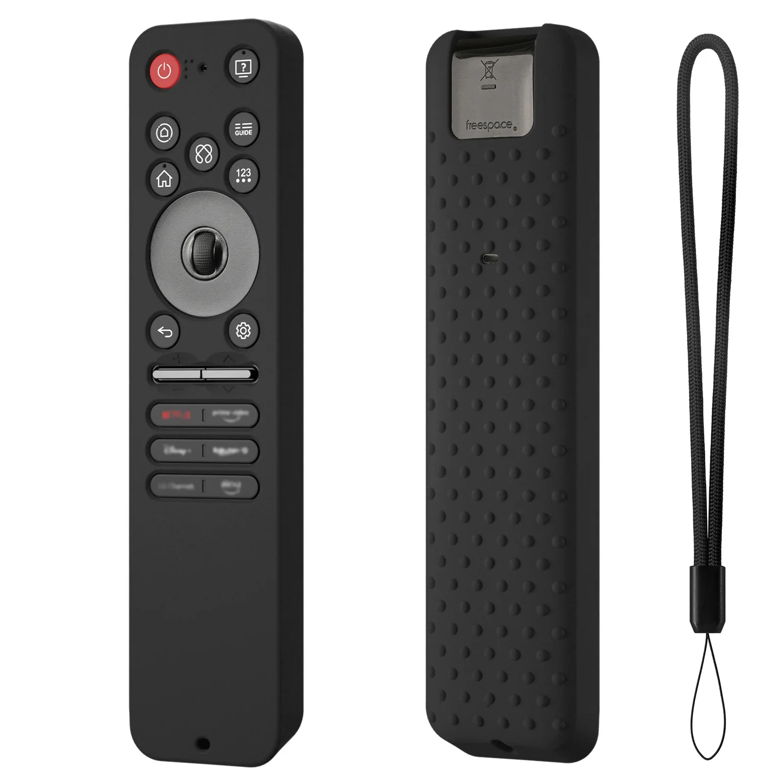 Silicone Remote Protective Case for LG MR25GA Magic, Protective Covers Anti-Slip Remote Controller Case Cover with Lanyard