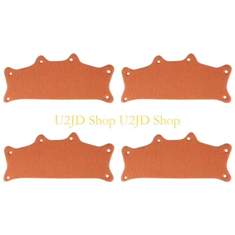 U2JD Double Color Helmet Cushions Pack Of 4 Reduce Frictions For Long Hour Working
