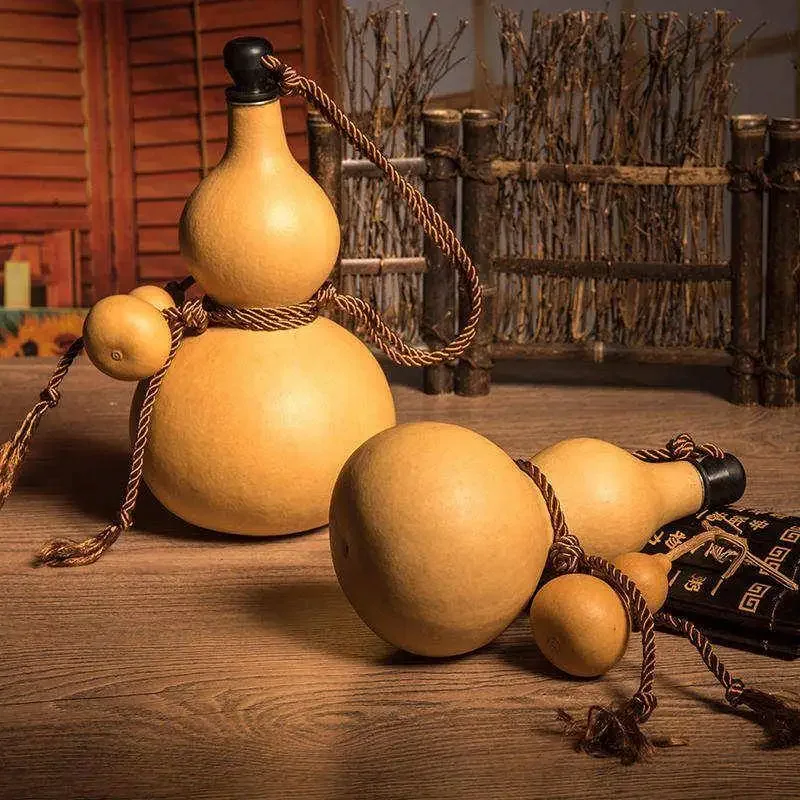 

Wukong personalized household gourd drinking water indoor home painting stopper portable safety outdoor wine jug craft multi-fu