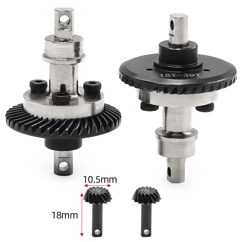 Steel Front and Rear RC Car Differential Gear Set # 7078 # 7079 for 1/16 Traxxas E-Revo Slash 4WD Summit Mini E/S Upgrade Parts