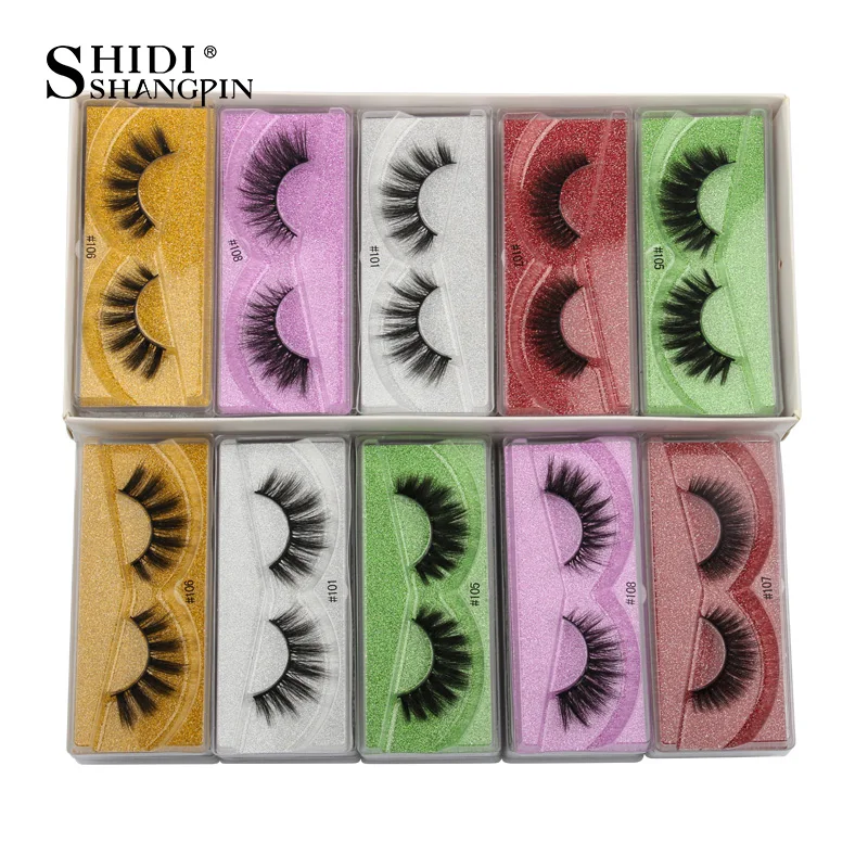 まつげ卸売 10/30/100/200 個偽ミンクまつげナチュラルルックうっすらメイクふわふわ偽アイラッシュセットバルク