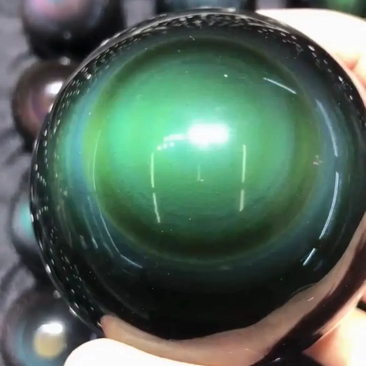 

Top Quality Natural Rainbow Tiger Eye Obsidian Crystal Sphere Balls Reiki Healing Decorations Spiritual Stone 2025 Feng Shui