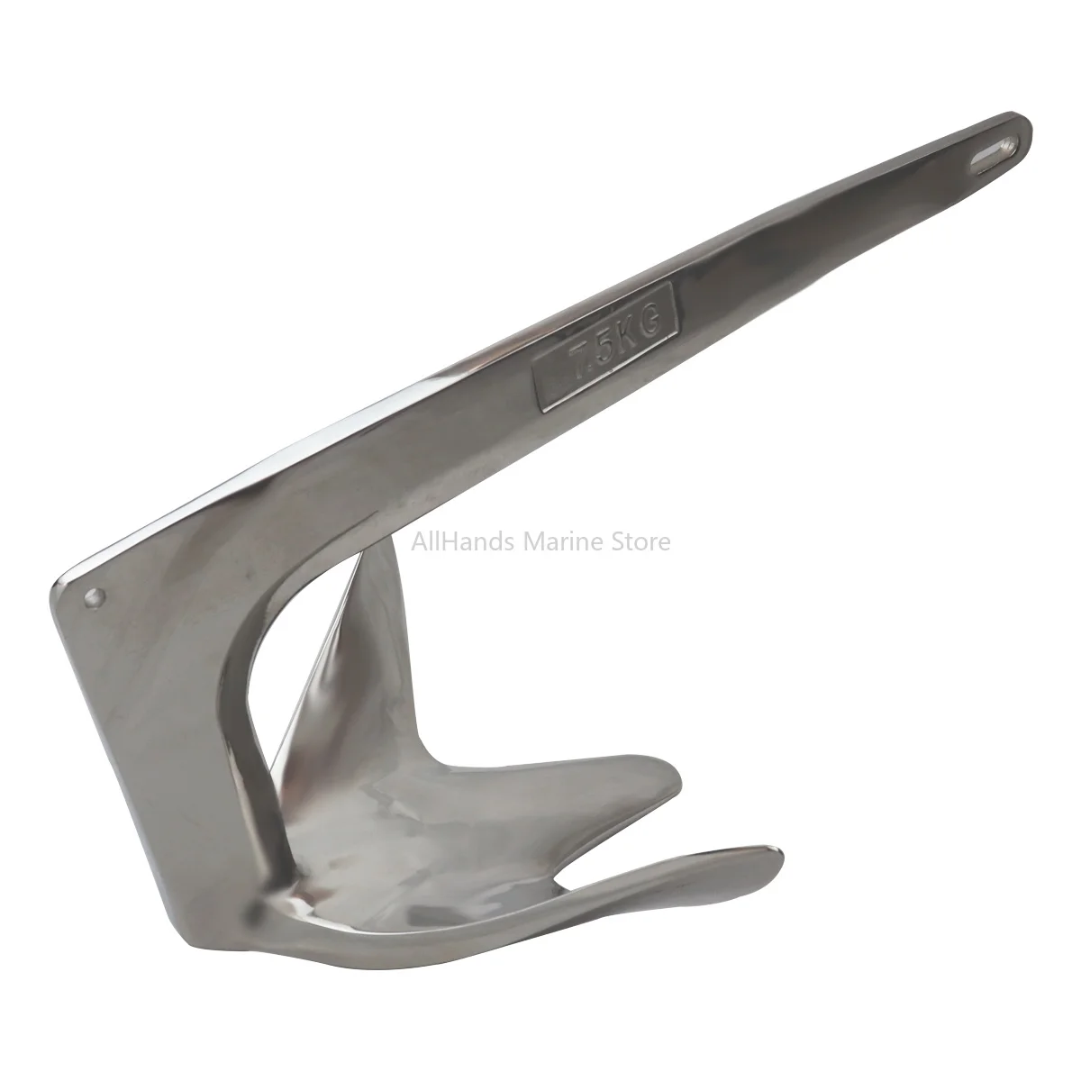 ZD Boat Parts 316 Stainless Steel Sailboat Accessories Mirror Polishing Marine Hardware 1-80Kg Bruce Anchor For Yacht