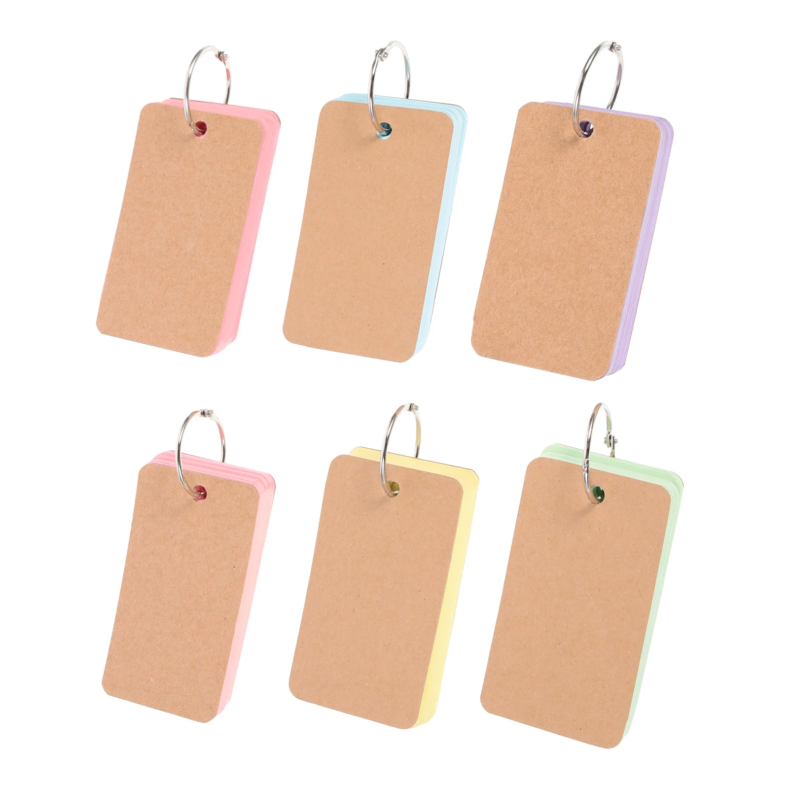 

6pcs Memo Pad Daily Planning Creative Design Lightweight Portable Office Use Notepad Schedule Planner Writing Words