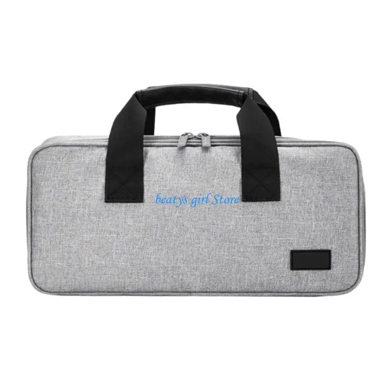 

C7AB Travel Keyboards Carrying Case with Shock Absorption and Pockets Protections Box