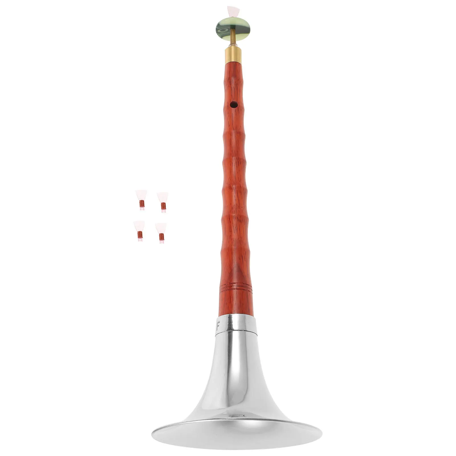 

1Set Professional Wood Suona Instrument Lightweight Compact for Beginners Practice Chinese Suona Wind Musical Instrument