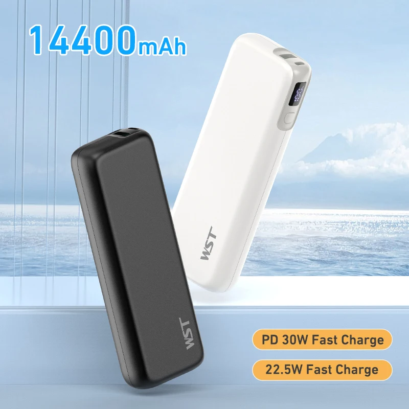 

30W Fast Power Bank 14400mah PD Fast Charging 22.5W for iPhone 15 14 Samsung Xiaomi Portable Charger External Battery Powerbank