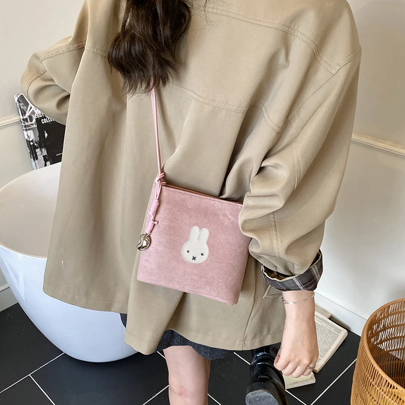 حقيبة صغيرة بتصميم كرتوني ناعم ولطيف من ميفي أرنب، متعددة الألوان، حقيبة كتف مفردة، حقيبة صغيرة ورائعة للفتيات #1