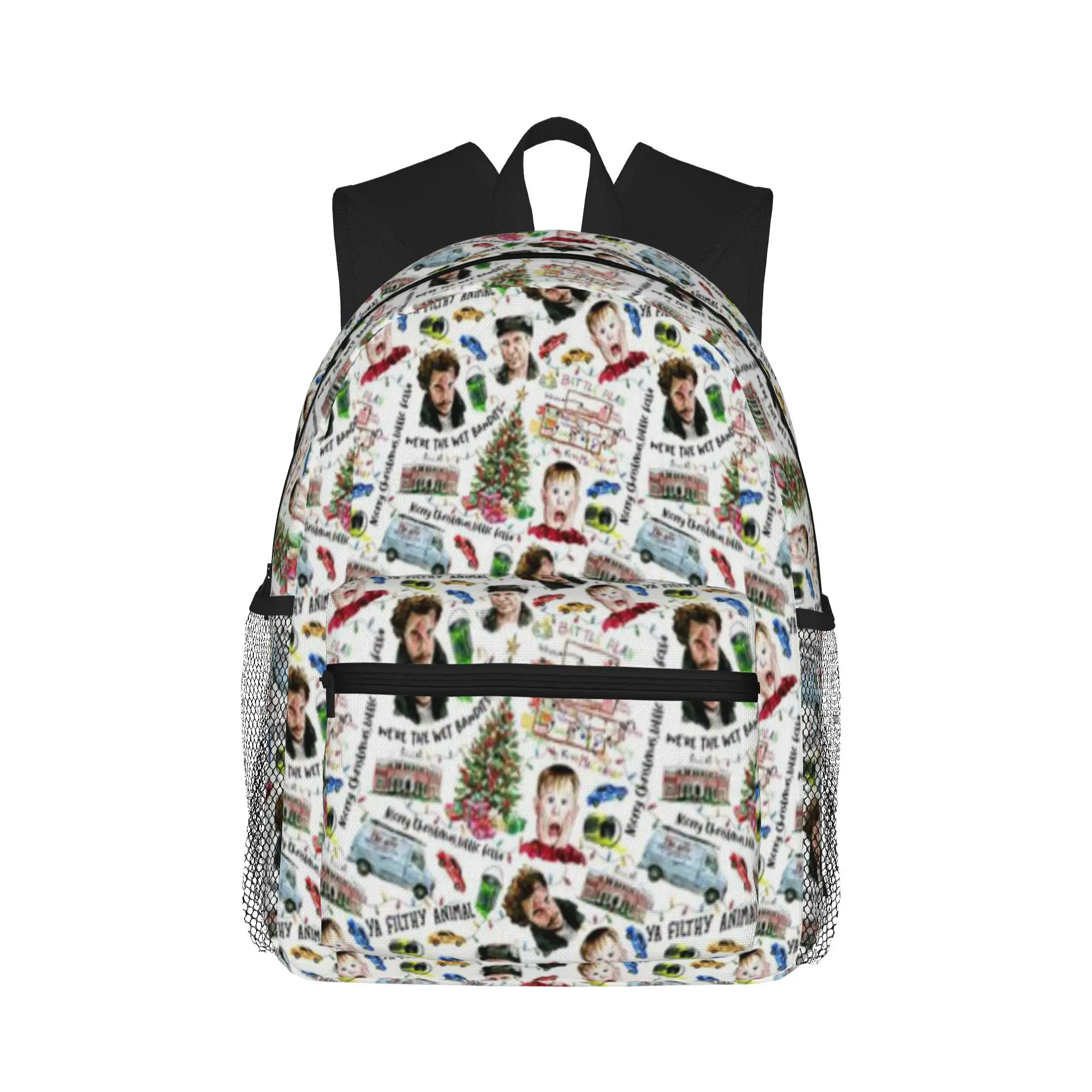 

Home Alone Kevin McCallister Christmas Holiday Pattern Casual Backpack for Students and Adults Men's backpack