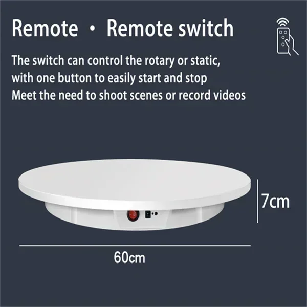 Hot SalesTurntable-BKL 60cm Turntable Remote Control Electric Display Stand 3D Scanning Heavy Duty With Rotating Electrical Outl