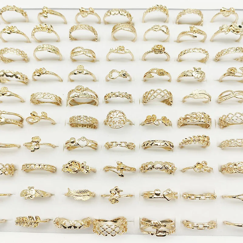 30pcs/Lot Factory Wholesale Dropshipping Antique Design Finger Rings Set Mix Style Women All Match Gift Party Bar Decorate Girl