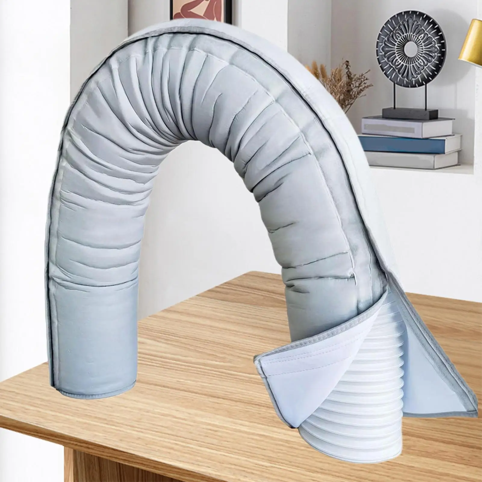 AC Hose Insulation Sleeve Portable AC Hose Insulation Tube Wrap Flexible Insulated Dust Proof Fit 5.9 Inch And 5 Inch Diameter