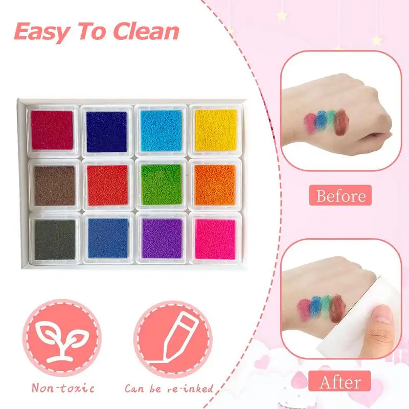 Finger Drawing DIY Finger Drawing Kit 24 Colors Funny Art Painting Crafts For Children Kids Boys Girls Birthday Gift