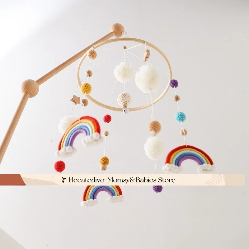 【Must Have】Baby Rattles & Mobiles educational toys newborn sets rainbow puff mini decorations 0-12months unique toys baby things