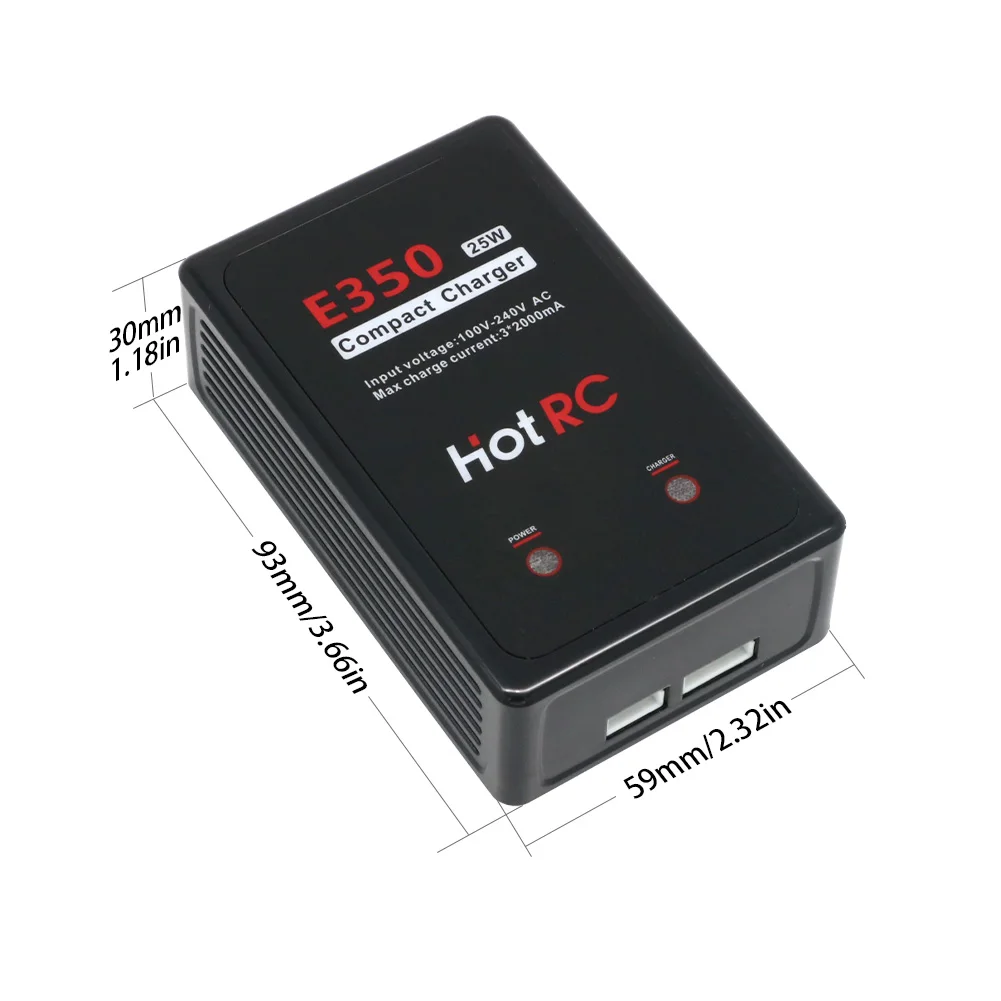 Hot Rc E350 Pro 7.4v 11.1v Lipo Caricabatteria 2s 3s Celle 25W 2000mA Per RC LiPo AEG Airsoft Batteria
