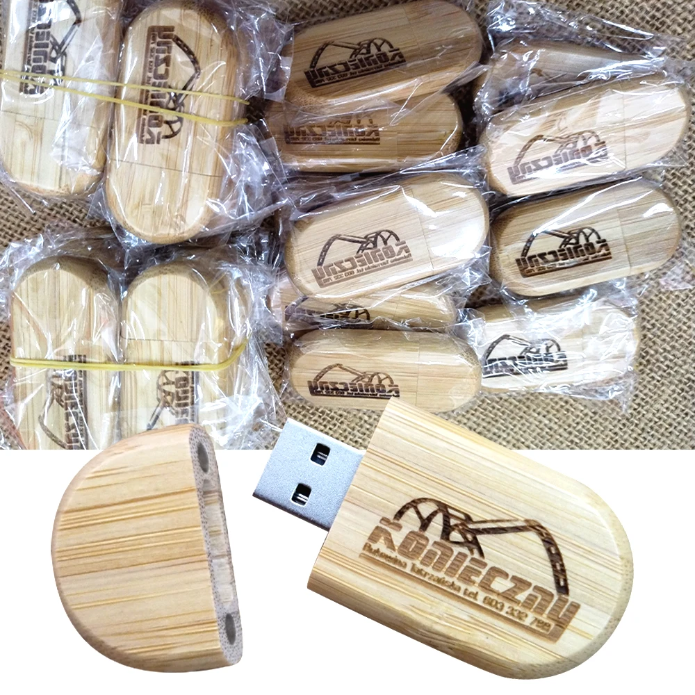 50PCS LOT Wooden USB 2.0 Flash Drives Free logo Business gift Pen drive 64GB Maple wood 32GB 16GB 8GB 4GB Memory stick USB stick