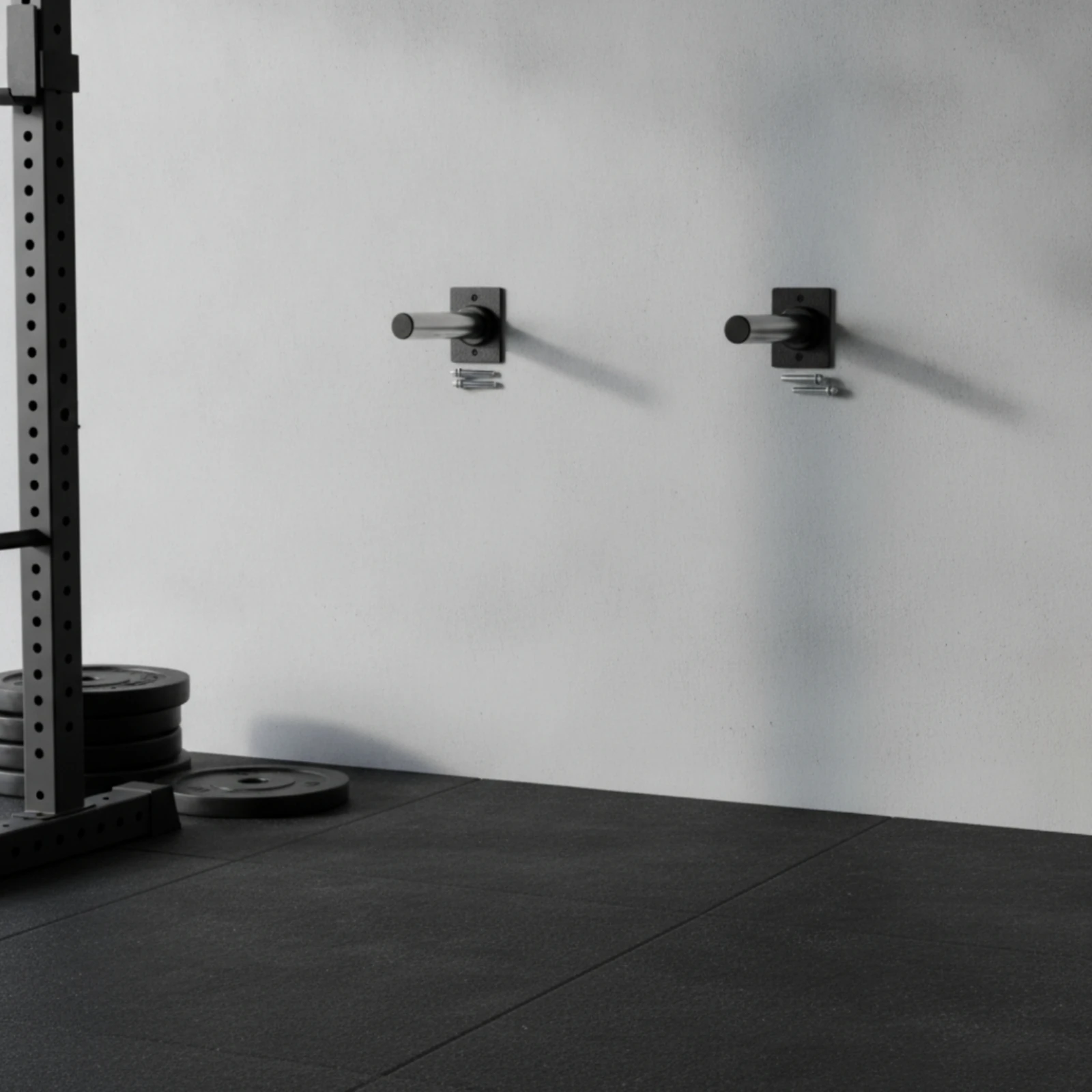 Picture 6: Polished Silver Pipe Bracket Left-right Matched Wall Hardware Mounting Bracket Set with Screws for Workshop Use