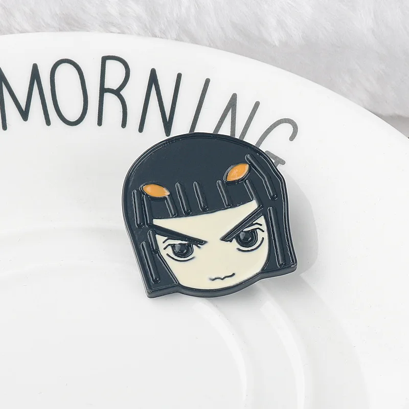 Anime JOJOS Spilla smaltata Cartoon simpatico personaggio Distintivo in metallo Zaino con risvolto Cappello Spilla Cosplay Abbigliamento Accessori gioielli Regali
