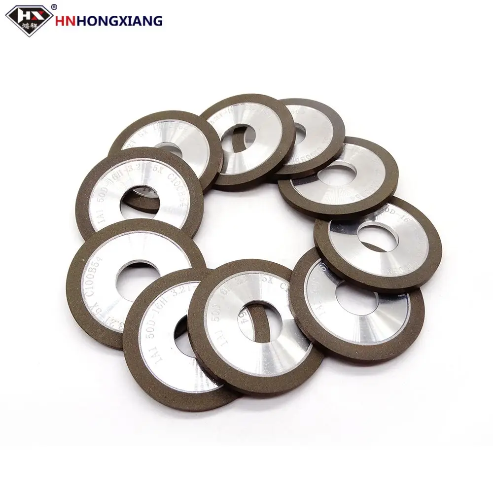 80mm em forma plana 1a1 resina bond diamante rebolo bancada máquina de moagem diamante rebolo para carboneto de tungstênio