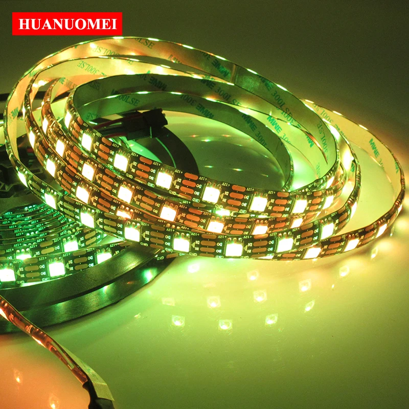 12V Adresseerbare LED Strip WS2815 60LEDs/M RGB Magische Kleur Pixel Flexibele Tape Verlichting Zwart PCB Waterdichte IP65 Digitale TV Lamp