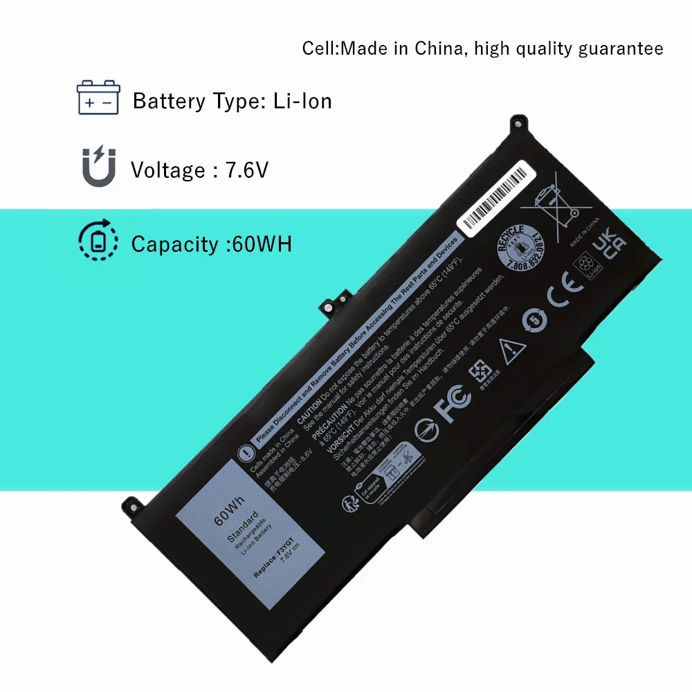 F3YGT Laptop Battery For Dell Latitude 12 13 7000 7280 7290 7380 7390 14 7480 7490 E7280 E7380 E7480 E7290 E7390 E7490 2X39G