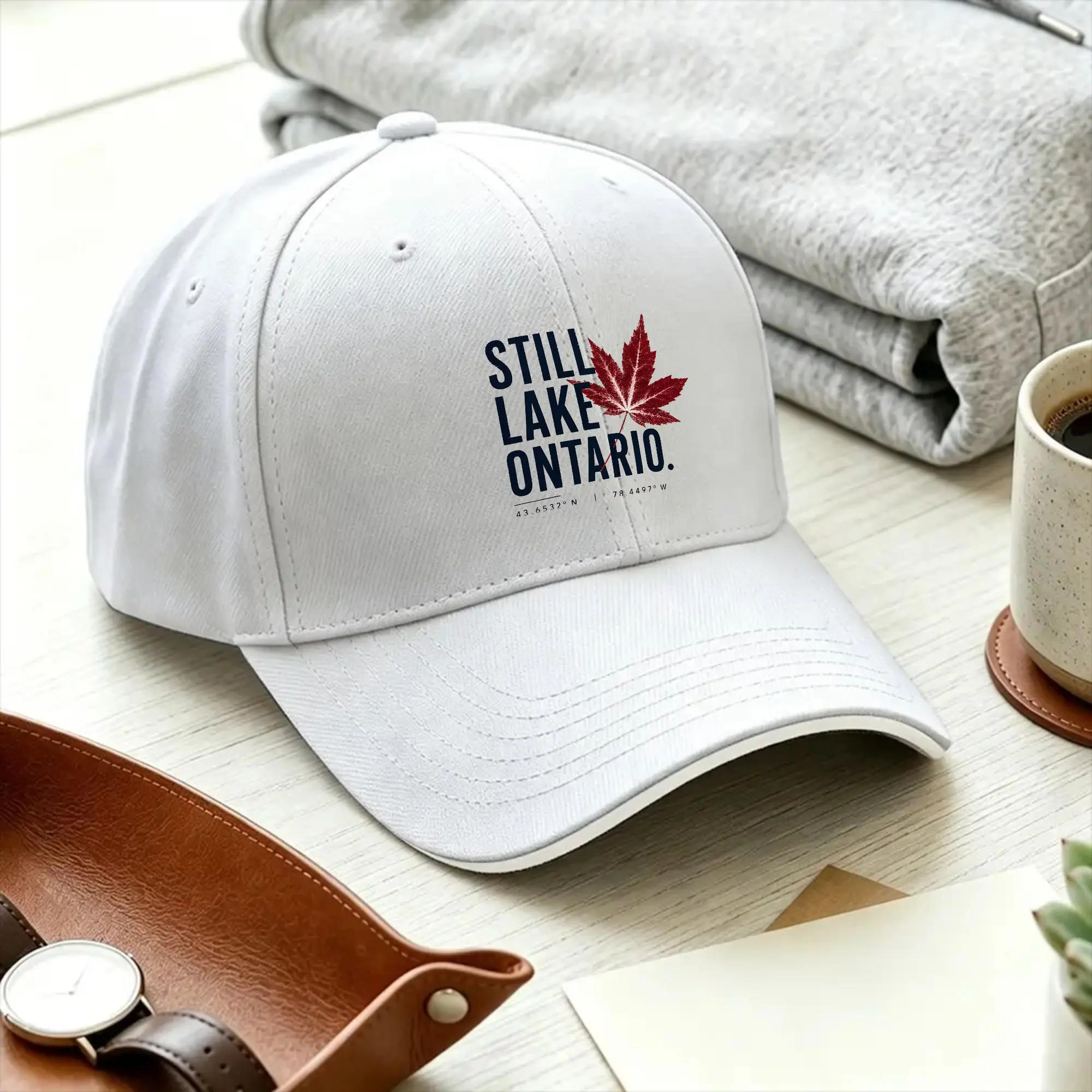 Lake Ontario Canada Baseball Cap  Men Adult Print Trucker Hat Summer y2k Funny Hunting Camping Adjustable Baseball Caps