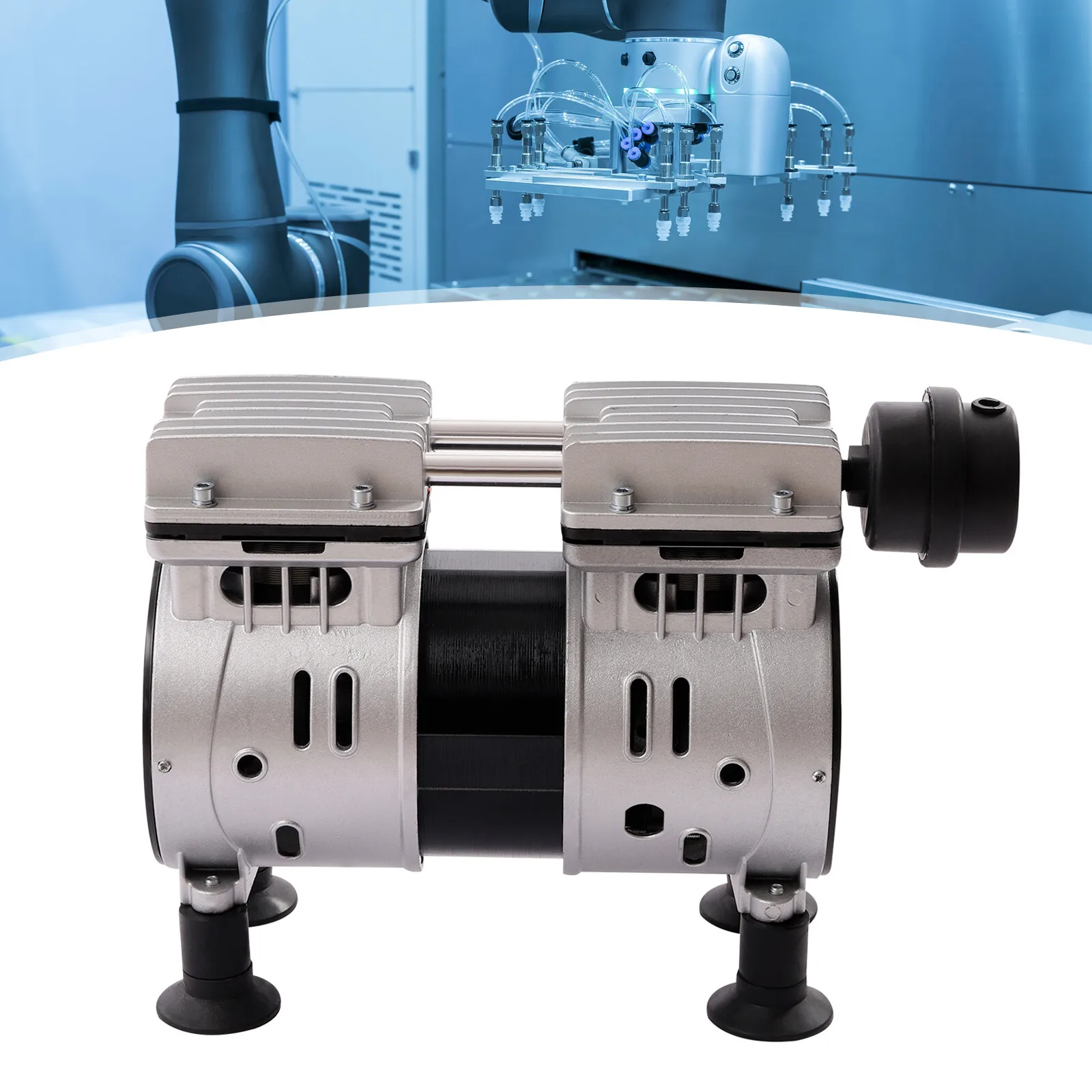 

2 Cylinders 550W Oilless Vacuum Pump Durable Energy-Efficient