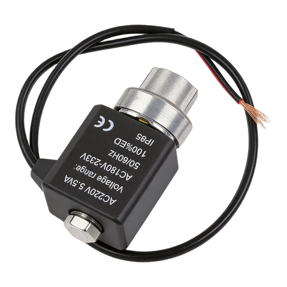 Cast Aluminum Solenoid Valve for Air Compressor Applications with Unloading Exhaust Check Valve and Bleed Air Release