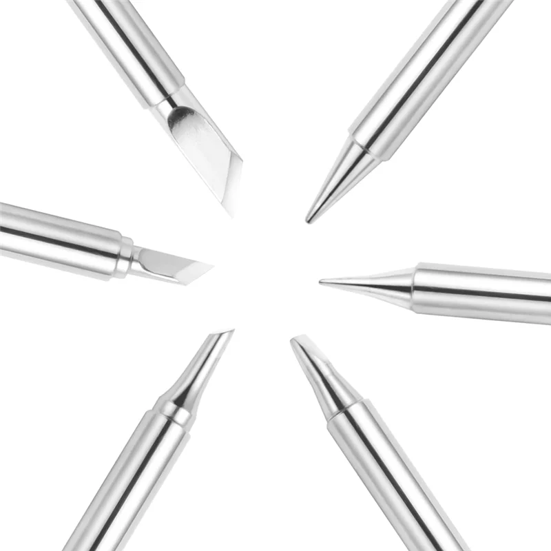 

ABKJ-6Pcs For Pinecil TS100 Soldering Iron Tips Replacement,Mini Portable Micro-Solder Pen Stations Soldering Accessories