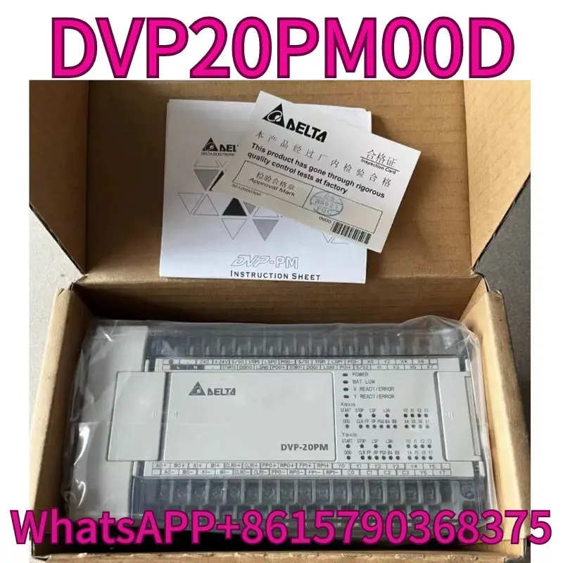 The brand new DVP20PM00D PLC controller comes with a one-year warranty and can be shipped quickly