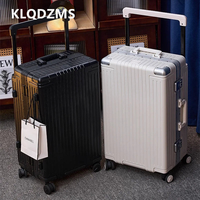 KLQDZMS Women's Suitcase 24 Inches ABS + PC Trolley Case 26