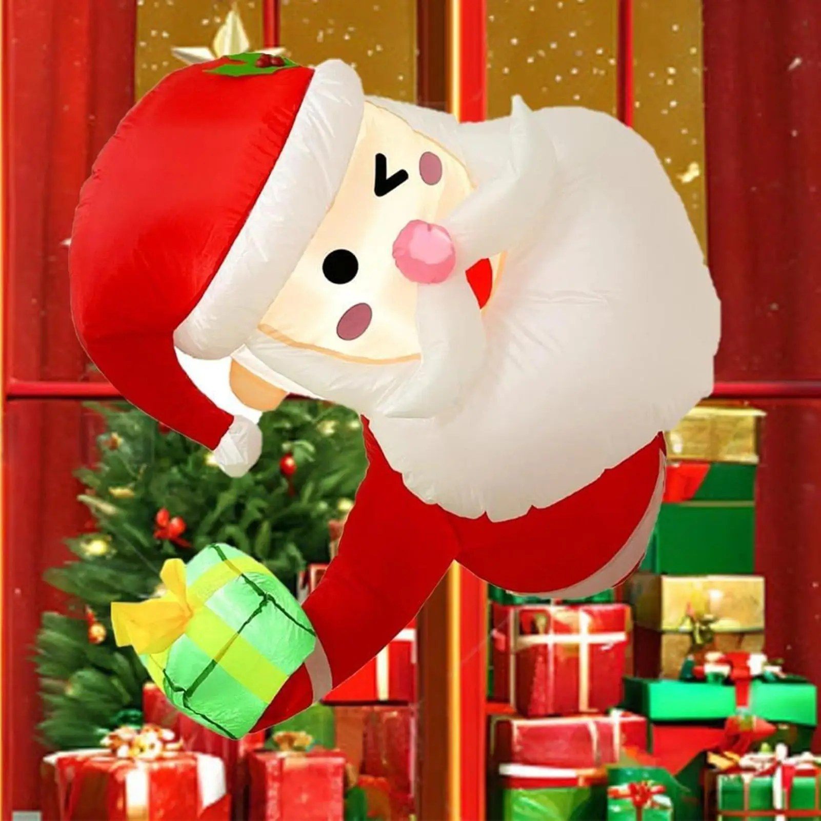 

Inflatable Santa Claus Inflatable Party Supplies With LED Lights Indoor Big Christmas Garden Decor For Lawn Yard Indoor Outdoor