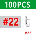 100 Piezas Tamaño 22