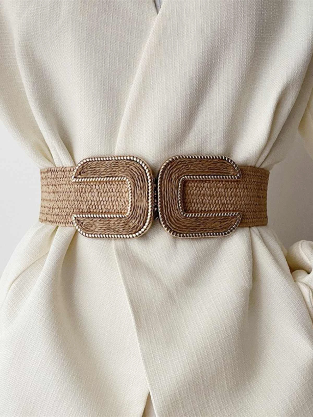 Design sense small elastic waist belt for women, retro match forand suit waist, waist reduction and slimming