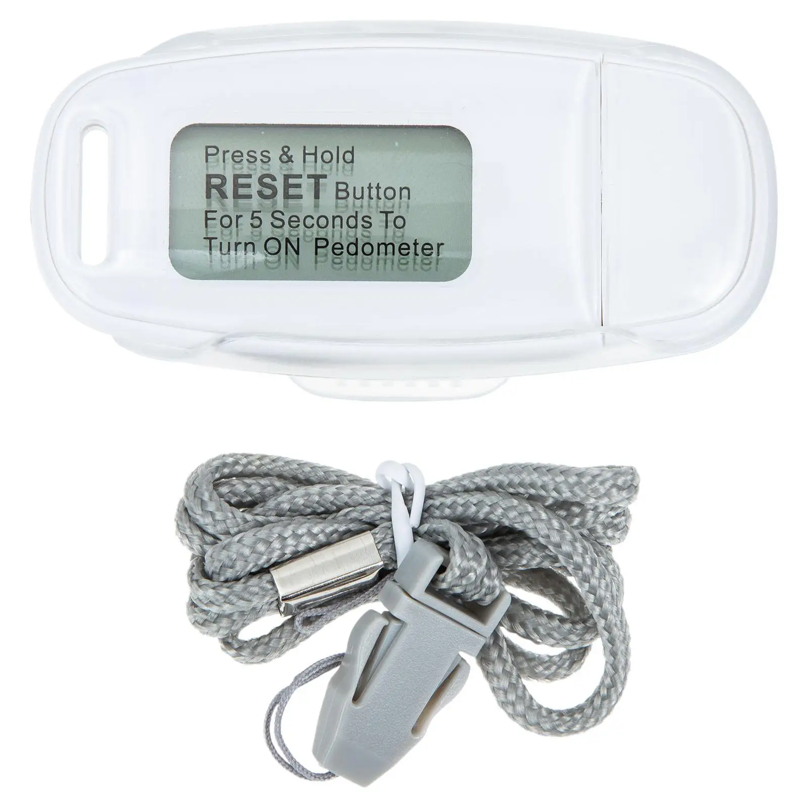 

Pedometer Step Counter Portable Usb Charging Clear Screen Display Abs Basic Kids Plastic Lightweight Walking Jogging Running