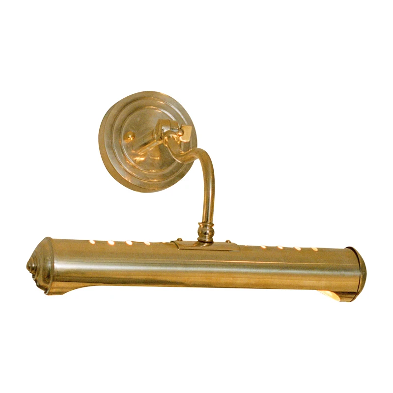 

Vintage brass bathroom dressing room decoration painting, full copper mirror headlights, aisle hallway wall lamps
