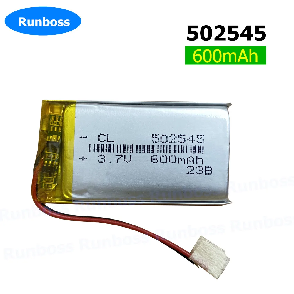 1-10PCS 502545 502040 502540 3.7V 600mAh Lithium Polymer Battery For MP3 MP4 MP5 GPS DVD Video Game PAD E-books Digital Product