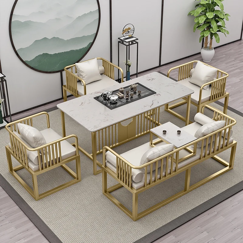 

The product can be customized. Simple office tea set, integrated tea table and chair combination, light luxury tea making table