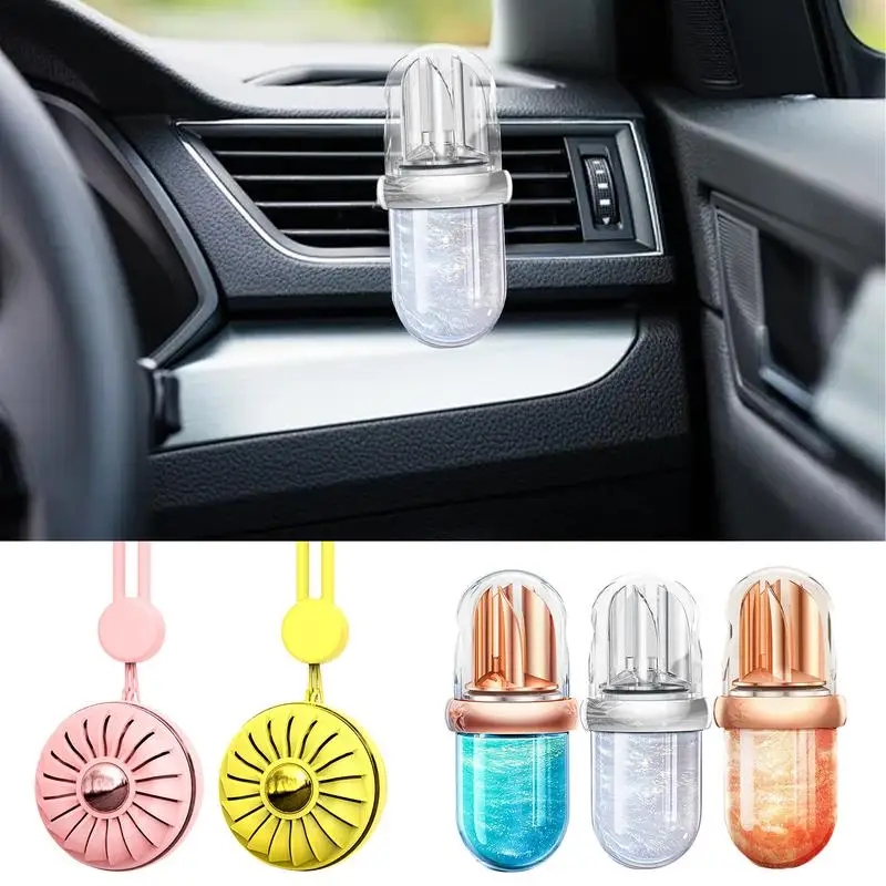 Car Diffuser Air Freshener Natural Powerful Air Freshener Long-Lasting Aromatherapy Diffuser Rotating Air Freshener For Relaxing