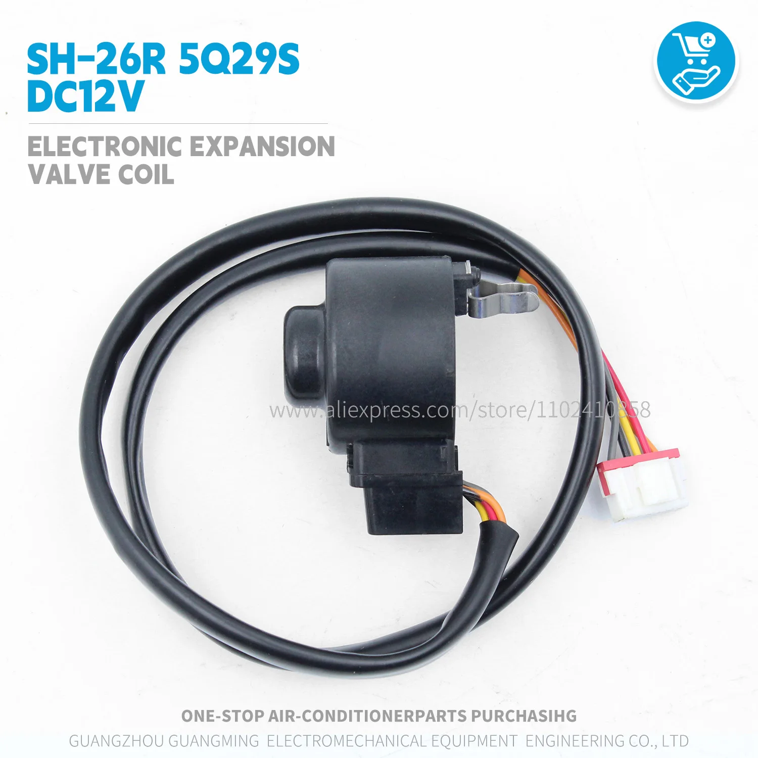for FUJIKOKI Electronic expansion valve coil DC12V SH-26R 5Q29S for Midea Gree LG HVAC VRF Outdoor unit air conditioner parts