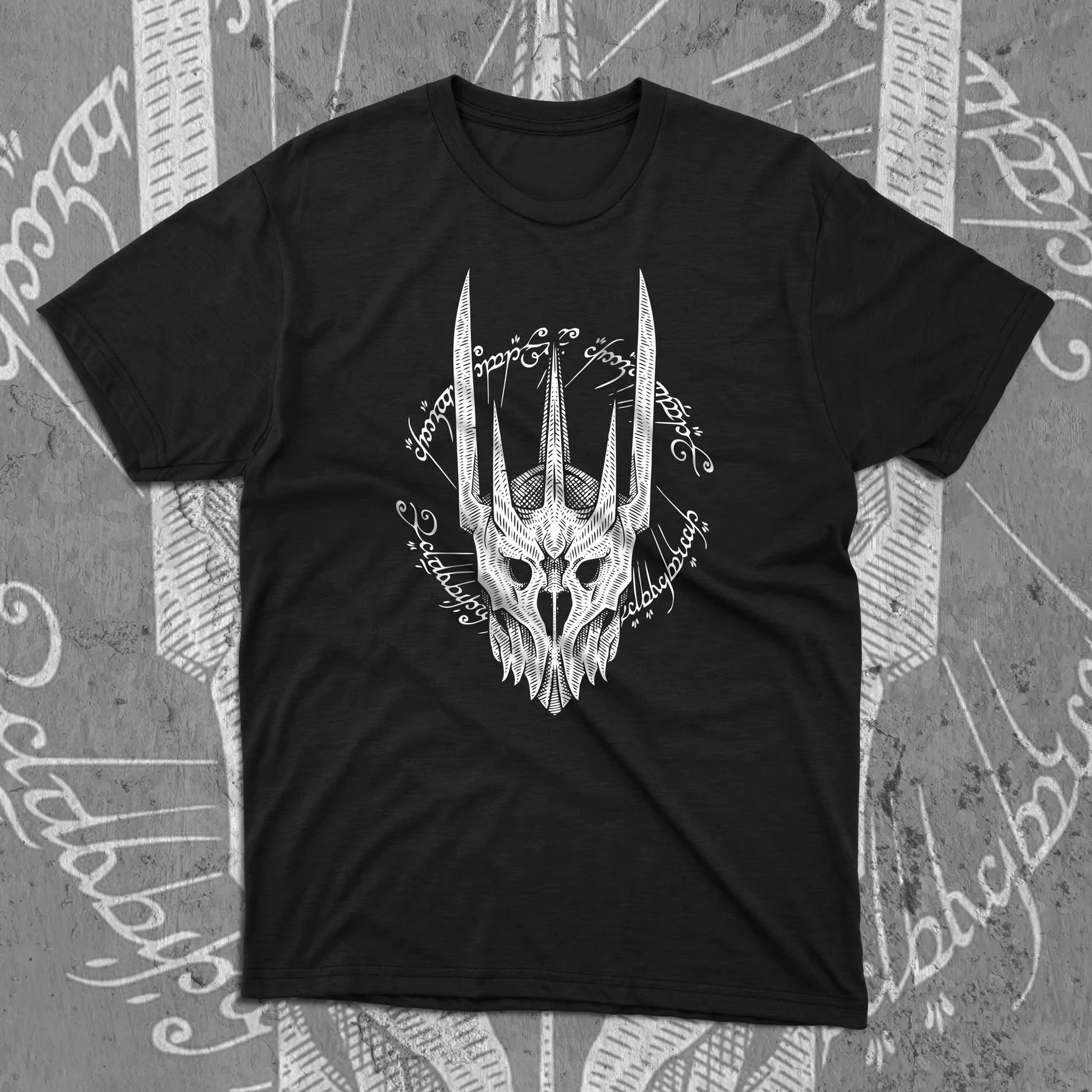 

2025 New Summer T-shirt with LOTR Print Sauron Player T-shirt Unique Design My Craft Steve Games Fashion Print T-shirt Large