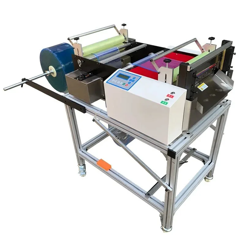 Automatic PE Sheet Cutting Machine Plastic Curtain Roll to Sheet Cutter Equipment Industrial Microcomputer Control Film Slitter