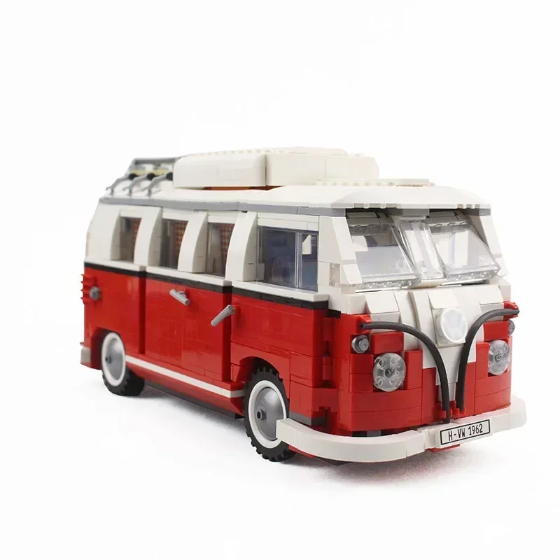 1354 個フォルクスワーゲン T1 キャンピングカーレンガバン車 Bluding ブロックハイテクアイデアバス互換テクニカル 10220 おもちゃ子供ギフト