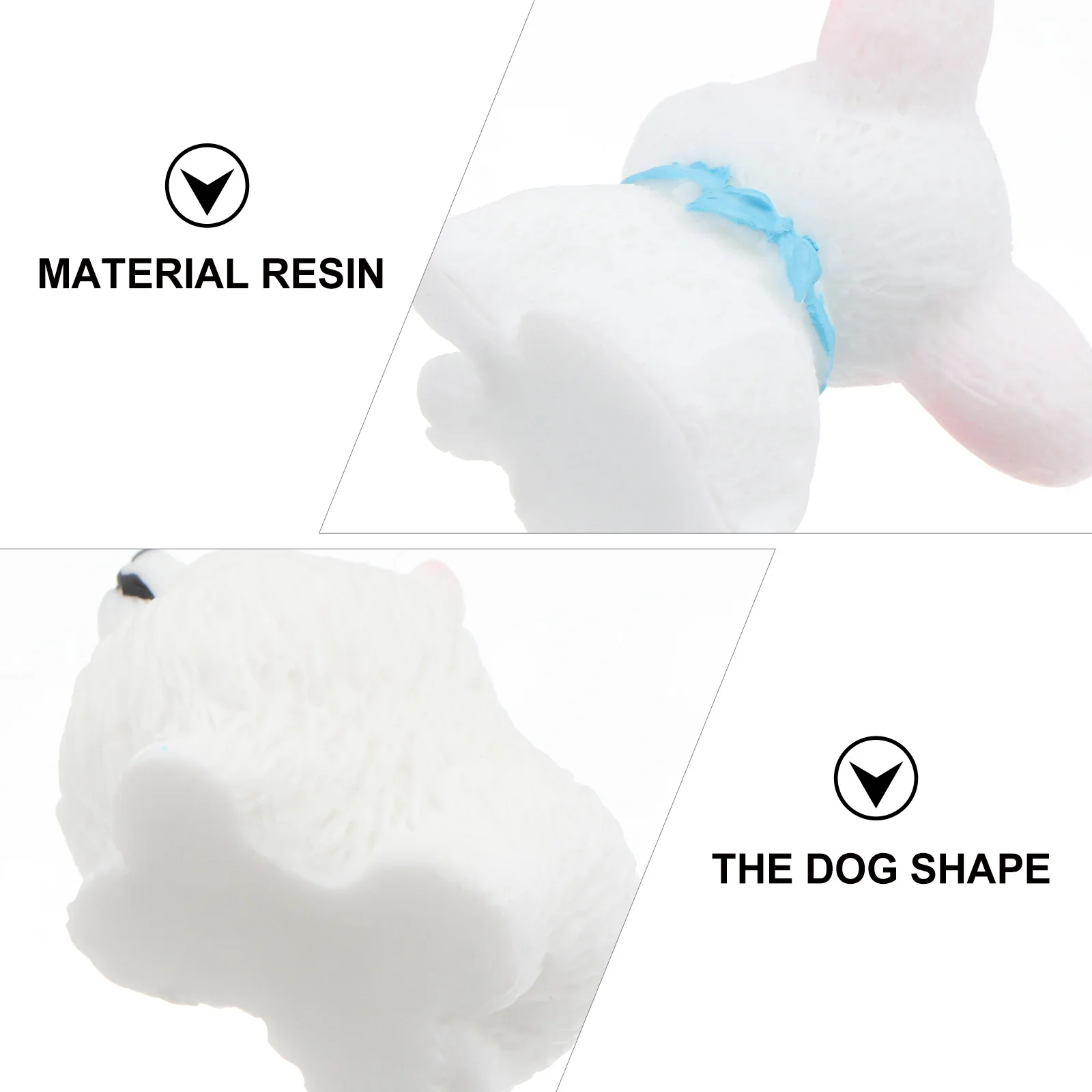 

8Pcs Cute Cartoon Puppy Resin Ornaments Mini Desktop Dog Decorations Home Garden Indoor Outdoor Resin Puppy Ornament