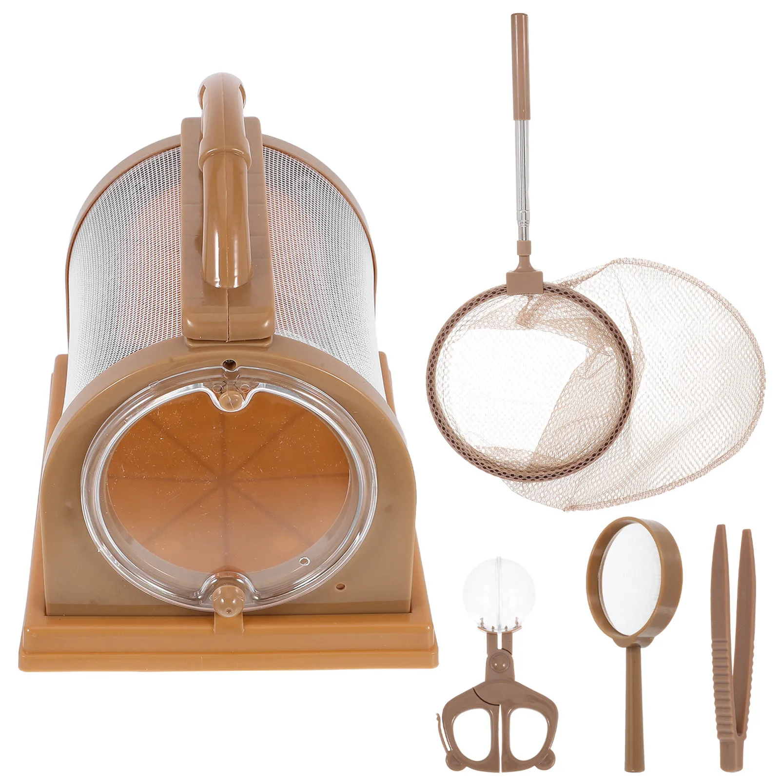 1Set Insect Catching Kit Kids Outdoor Butterfly Cage Portable Quick-Release Insect Observation Set Visible Cage