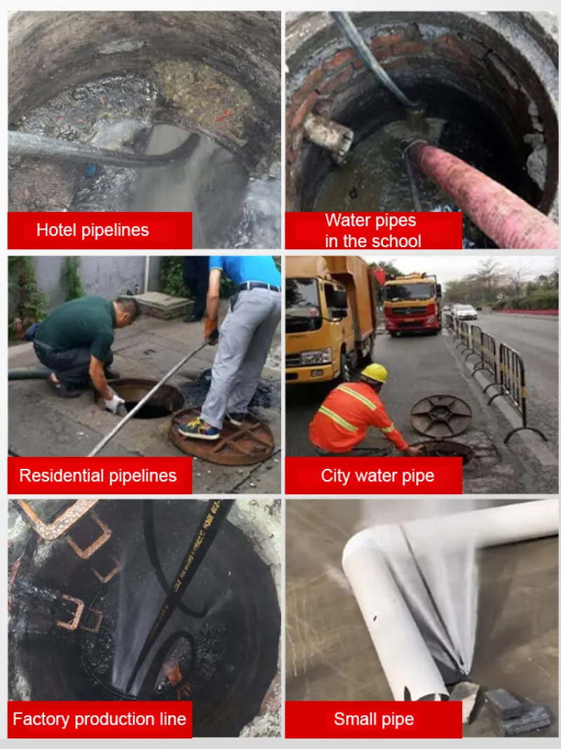High Pressure Washer Drain Unclogging Tool Professional Sewer Cleaning Anti-Clog Accessories for Home Hotel Restaurant Use view 6