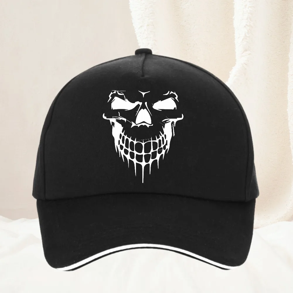 

SKULL FACE Baseball Cap Fashion Men Women Caps Spring And Summer Snapback Hip Hop Hat Adjustable Skull Sun Shading Hats