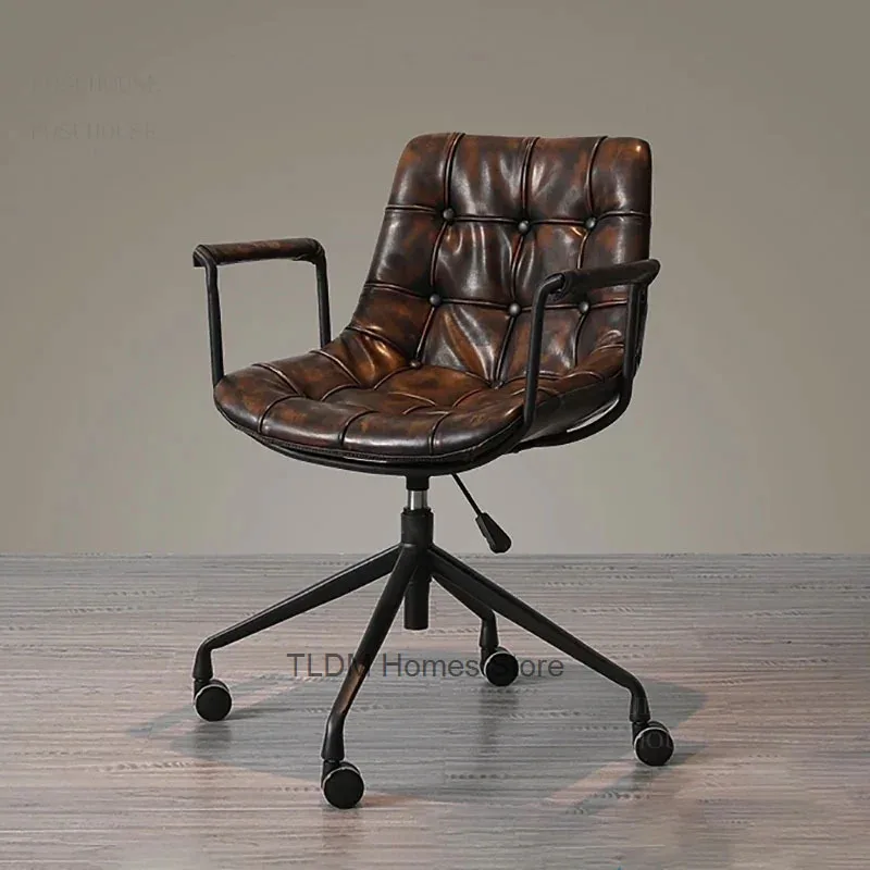 Italian Luxury Office Chairs Office Furniture Home Computer Chair Lift Swivel Soft Cushion Backrest Chair Study Gaming Chair 의자