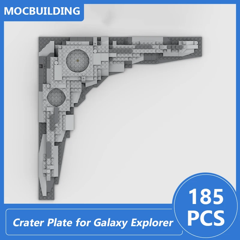 Galaxy Explorer 10497 Crater Plate Model Moc Building Blocks Diy Assembled Bricks Space Serise Display Toys Gifts 185PCS