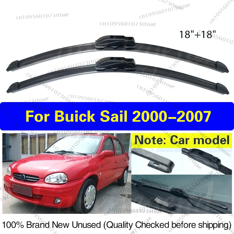 

For Buick Sail 2000-2007 Front Wiper Blade Windscreen Windshield Brushes Wipers U Type J Hooks 18"+18" Car Accessories 2005 2006